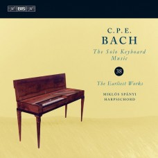 CPE 巴哈: 鍵盤獨奏曲第38集 米克羅許．史帕伊 大鍵琴	Miklos Spanyi / C.P.E. Bach - Solo Keyboard Music, Vol.38: The Earliest Works