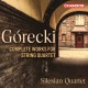 (2CD)葛瑞茨基: 弦樂四重奏全集 西利西亞四重奏	Silesian Quartet /  Gorecki: Complete Works For String Quartet
