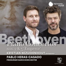 貝多芬: 第二第五號鋼琴協奏曲 貝薩伊登豪 古鋼琴 艾拉斯-卡薩多 指揮 佛萊堡巴洛克管弦樂團	Kristian Bezuidenhout / Beethoven: Piano Concertos Nos. 2 & 5