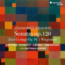 布拉姆斯: 中提琴奏鳴曲作品120 / 搖籃曲 / 2首歌曲集 塔梅斯提 中提琴 提貝岡 鋼琴 馬提亞斯．葛納 男中音	Tamestit, Tiberghien / Brahms: Viola Sonatas & Zwei Gesange Op. 91