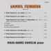 費因伯格:鋼琴奏鳴曲1-6號 馬克．安卓．艾莫林 鋼琴	Marc-Andre Hamelin / Samuil Feinberg : Piano Sonatas Nos 1–6