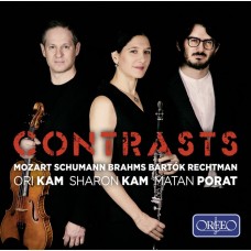 對比(單簧管三重奏) 莎朗·卡姆 單簧管 奧里·卡姆 中提琴 馬坦.波瑞特 鋼琴	Sharon Kam, Ori Kam / Contrast - Mozart Schumann Brahms Bartok Rechtman