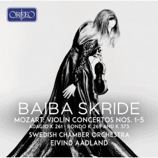 莫札特:小提琴協奏曲全集 貝芭．絲凱德小提琴 艾文德．阿德蘭 指揮 瑞典室內管絃樂團	Baiba Skride, Eivind Aadland, Swedish Chamber Orchestra / Mozart: Violin Concertos Nos. 1-5
