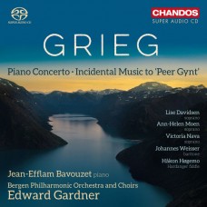 葛利格: 皮爾金組曲選曲 / 鋼琴協奏曲 尚-艾弗藍．巴佛傑 鋼琴  愛德華．加德納 指揮 / Jean-Efflam Bavouzet, Edward Gardner / Grieg - Peer Gynt / Piano Concerto