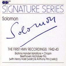 索羅門HMV首張專輯：1942-43年 布拉姆斯&貝多芬(簽名系列) Solomon:The First HMV Recordings 1942-43