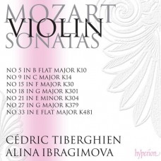 莫札特：小提琴奏鳴曲第一集 (艾莉娜．伊布拉吉莫娃, 小提琴 / 塞德利克．提貝岡, 鋼琴)　Mozart：Violin Sonatas K301, 304, 379 & 481 (Alina Ibragimova, Cedric Tiberghien)