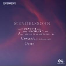 孟德爾頌：給小提琴、鋼琴與弦樂團的協奏曲、八重奏　Mendelssohn：Concerto in D minor for Violin, Piano and Strings & Octet
