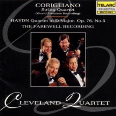 海頓：弦樂四重奏Op.76 No.5、柯瑞里安諾：弦樂四重奏(世界首度錄音)　Cleveland Quartet：The Farewell Recording
