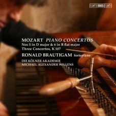 莫札特：第五、六號鋼琴協奏曲 (布勞提岡, 古鋼琴)　Mozart：Piano Concertos Nos 5 & 6 etc (Ronald Brautigam, Fortepiano)