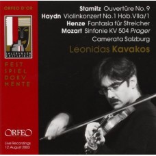 史塔密茲：第9號序曲、海頓：第1號小提琴協奏曲、亨策：弦樂團幻想曲、莫札特：布拉格交響曲　Mozart | Haydn | Henze | Stamitz (Kavakos)