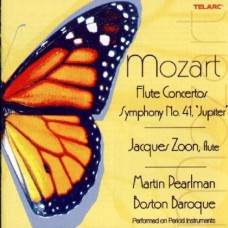 莫札特：兩首長笛協奏曲、第41號交響曲《朱彼得》(波士頓巴洛克合奏團 / 馬丁．帕爾曼 / 賈奎斯．榮恩, 長笛)　Mozart：Flute Concertos、Jupiter Symphony (Jacques Zoon, flute / Boston Baroque / Martin Pearlman)