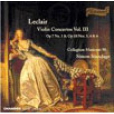 萊克雷爾：小提琴協奏曲之三Leclair:Violin Concertos Vol.III-Standage/Collegium Musicum90