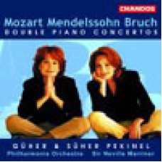 莫札特／孟德爾頌／布魯赫：雙鋼琴協奏曲 Double Piano Concertos-Guher And Suher Pekinel/Peilharmonia/Marriner